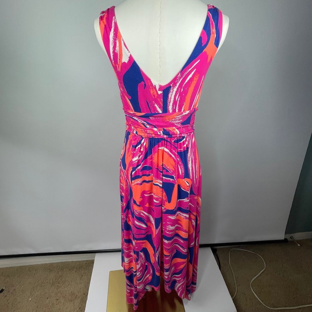 Lilly Pulitzer Pink and Blue Midi Dress - Picture 10 of 14